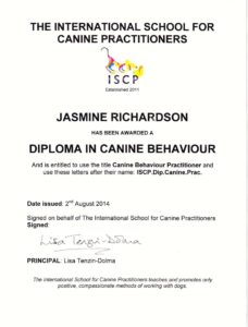 Jasmine ISCP diploma